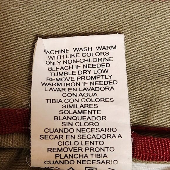 Perry Ellis Cottons Mens Cargo Shorts Sz 42 Brown Pockets Big and Tall - Picture 8 of 8